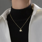 TrustDavis 925 Silver Lock Key CZ Pendant Choker Necklace S925 Jewelry