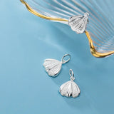 TrustDavis 925 Silver Mermaid Tail CZ Charm Pendant Fine Jewelry
