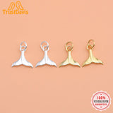 TrustDavis 925 Sterling Silver Mermaid Tail Charm Pendant