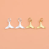 TrustDavis 925 Sterling Silver Mermaid Tail Charm Pendant