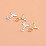 TrustDavis 925 Sterling Silver Mermaid Tail Charm Pendant