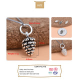 TrustDavis 925 Sterling Silver Mini Pine Cones Charm Pendant