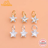 TrustDavis Mini Star CZ Charm Pendant DIY Accessories Fine Jewelry HY047
