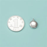TrustDavis 925 Sterling Silver Round Charm Pendant DIY Jewelry