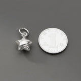 TrustDavis 925 Sterling Silver Star Charm Pendant DIY Jewelry HY242