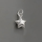 TrustDavis 925 Sterling Silver Star Charm Pendant DIY Jewelry HY242