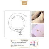 925 Sterling Silver Minimalist Beads Anklets For Women