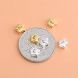 Genuine 925 Silver Moon Star Charm Beads Pendant DIY Fine Jewelry