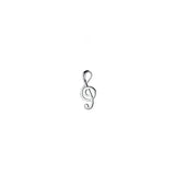 TrustDavis 925 Sterling Silver Music Notes Pendant Necklace DIY Jewelry HY734