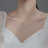 TrustDavis 925 Sterling Silver Music Notes Pendant Necklace DIY Jewelry HY734