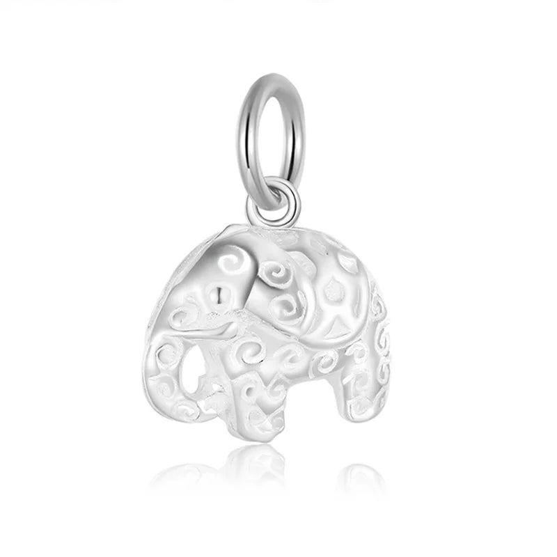 TrustDavis Sweet Elephant Charm Pendant DIY Accessories Jewelry