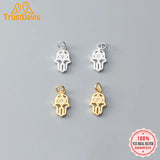 TrustDavis 925 Sterling Silver Palm Star CZ Charm Pendant DIY Jewelry