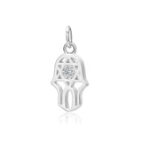 TrustDavis 925 Sterling Silver Palm Star CZ Charm Pendant DIY Jewelry