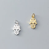 TrustDavis 925 Sterling Silver Palm Star CZ Charm Pendant DIY Jewelry