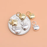 TrustDavis 925 Silver Mini Cat Charm Pendant DIY Accessories