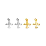 TrustDavis 925 Silver Plane Aircraft Charm Pendant DIY Jewelry HY134