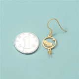 TrustDavis 925 Sterling Silver Retro Ear Hooks DIY Jewelry HY333