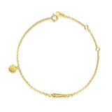 TrustDavis 925 Sterling Silver Heart Charm Bracelet For Women
