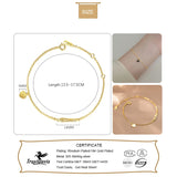 TrustDavis 925 Sterling Silver Heart Charm Bracelet For Women
