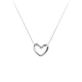 TrustDavis 925 Sterling Silver Heart Necklace For Women Wedding Jewelry
