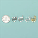TrustDavis 925 Silver Knit Heart Charm Pendant Jewelry HY323