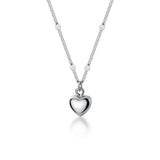 TrustDavis 925 Sterling Silver Heart Pendant Necklace For Women