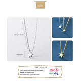 TrustDavis 925 Silver Mini 5mm Star Necklace For Women