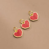 TrustDavis 925 Sterling Silver Heart Charm Pendant DIY Jewelry HY298