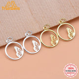 TrustDavis 925 Sterling Silver Butterfly Charm Pendant DIY Accessories
