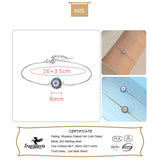 Davis 925 Silver CZ Bracelet For Women Wedding Party Lady Gift DS966