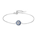 Davis 925 Silver CZ Bracelet For Women Wedding Party Lady Gift DS966