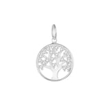 TrustDavis 925 Sterling Silver Tree Zircon Charm Pendant