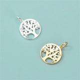 TrustDavis 925 Sterling Silver Tree Zircon Charm Pendant