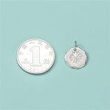 TrustDavis Sterling Silver Daisy Flower Charm Pendant DIY Jewelry HY428