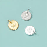 TrustDavis Sterling Silver Daisy Flower Charm Pendant DIY Jewelry HY428