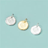 TrustDavis Sterling Silver Daisy Flower Charm Pendant DIY Jewelry HY428