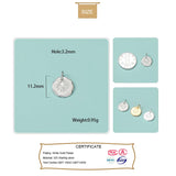 TrustDavis Sterling Silver Daisy Flower Charm Pendant DIY Jewelry HY428