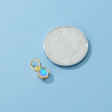 TrustDavis 925 Silver Moonstone Charm Pendant DIY Jewelry HY316