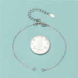 TrustDavis 925 Silver Chain Bracelet DIY Accessory HY185