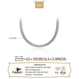 TrustDavis 925 Sterling Silver Choker Necklace For Women Girls Birthday Gift