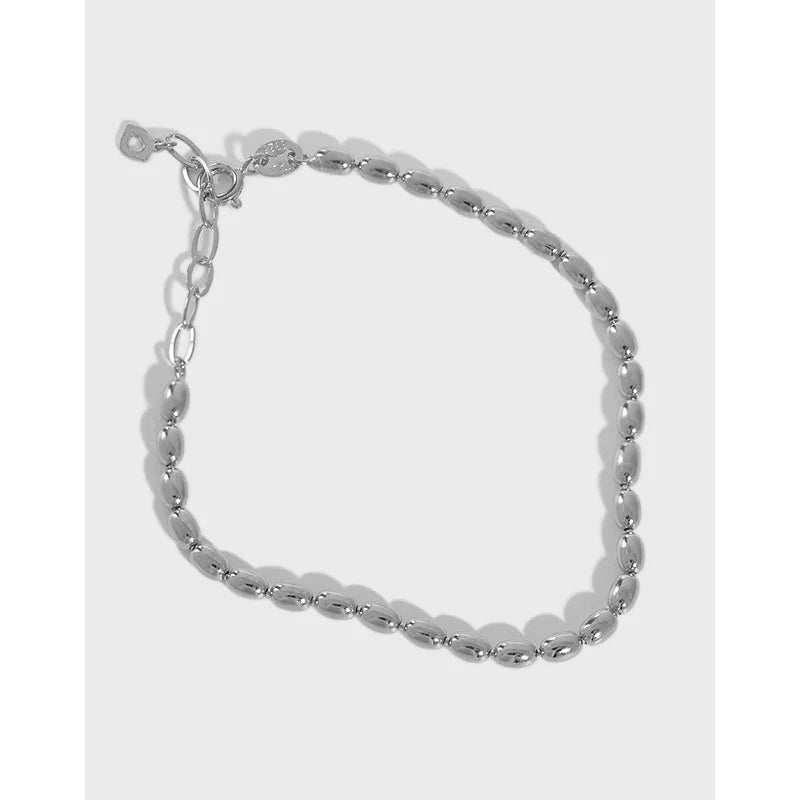 TrustDavis 925 Silver 3mm Beads Choker Necklace For Women Girls DA3158