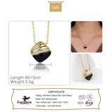 Davis 925 Silver Square Agate CZ Necklace For Women Mother's Fine Jewelry