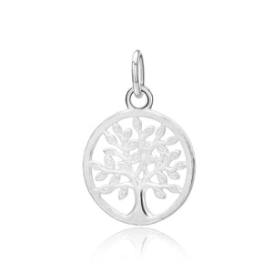 TrustDavis 925 Sterling Silver Tree Charm Pendant DIY Jewelry DZ118