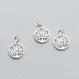 TrustDavis 925 Sterling Silver Tree Charm Pendant DIY Jewelry DZ118