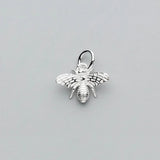 TrustDavis 925 Silver 3D Busy Bees Charm Pendant DIY Jewelry DZ117