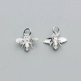 TrustDavis 925 Silver 3D Busy Bees Charm Pendant DIY Jewelry DZ117