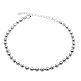 Davis 925 Sterling Silver Sweet Beads Charm Bracelet for Women