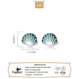 Davis Shell Charm Stud Earrings For Teens Girl Kid Daughter Gift