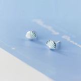 Davis Shell Charm Stud Earrings For Teens Girl Kid Daughter Gift