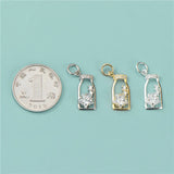 TrustDavis 925 Sterling Silver Sweet Bottle Dazzling CZ Charm Pendant